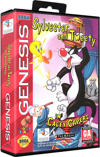 Sylvester and Tweety in Cagey Capers box art