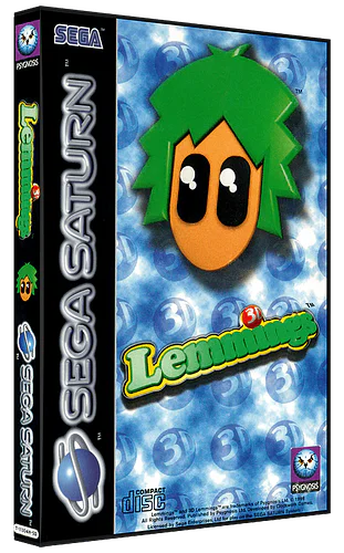 Lemmings 3D box art