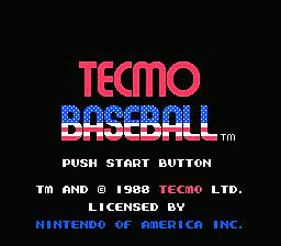 Tecmo Baseball